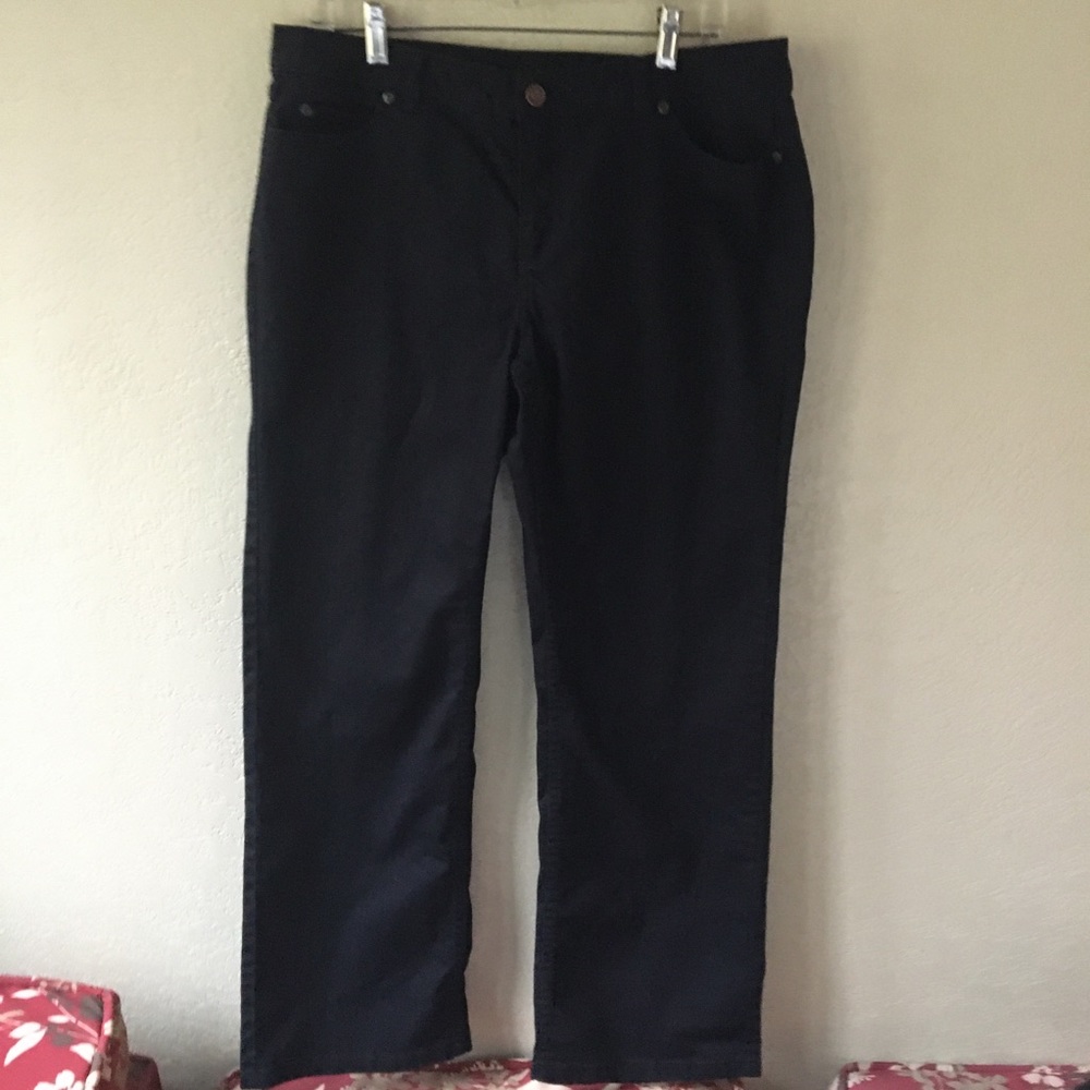 14P CASLON BLACK 5 POCKET 98% COTTON 2% SPANDEX BLACK JEANS